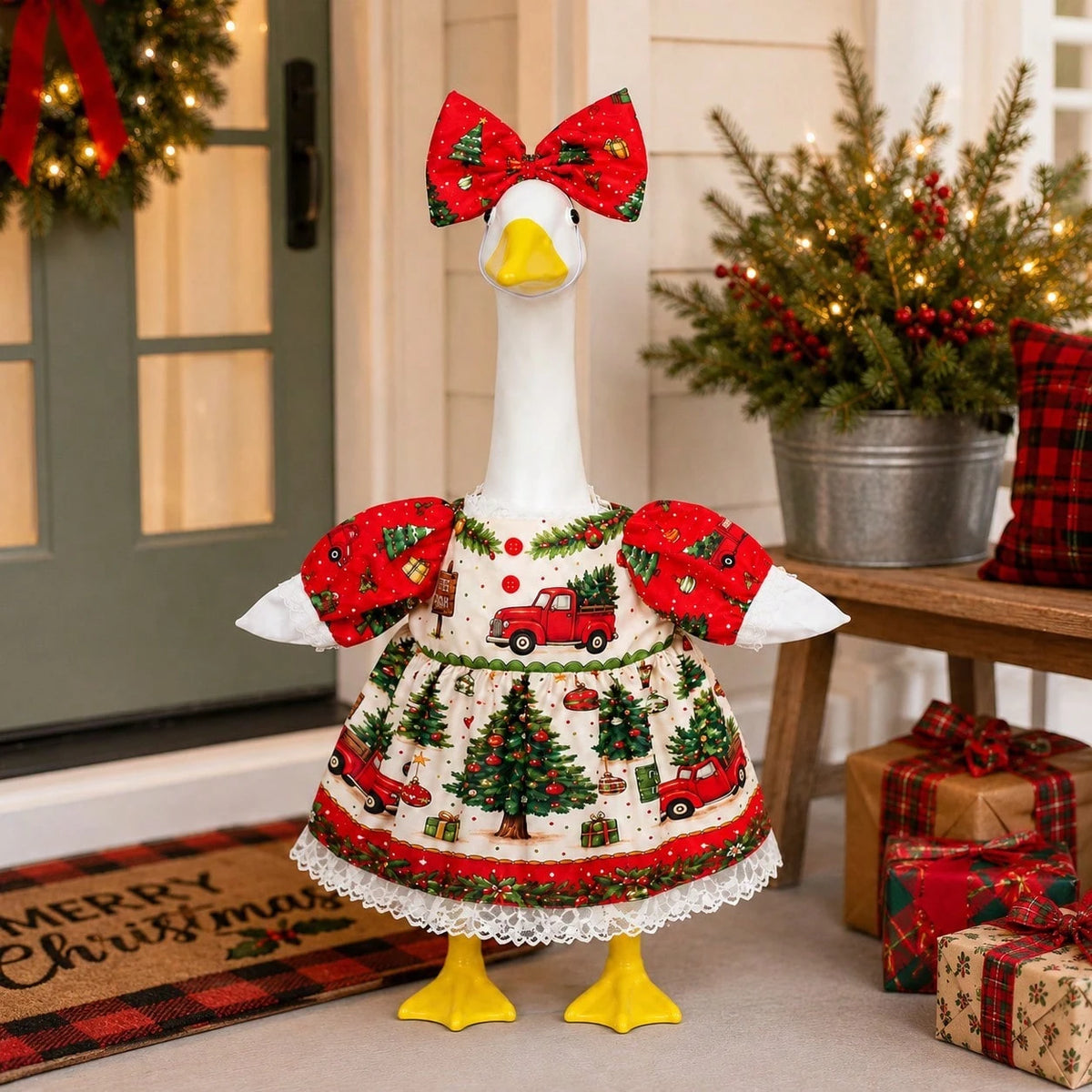 Christmas Goose Porch Outfit Set