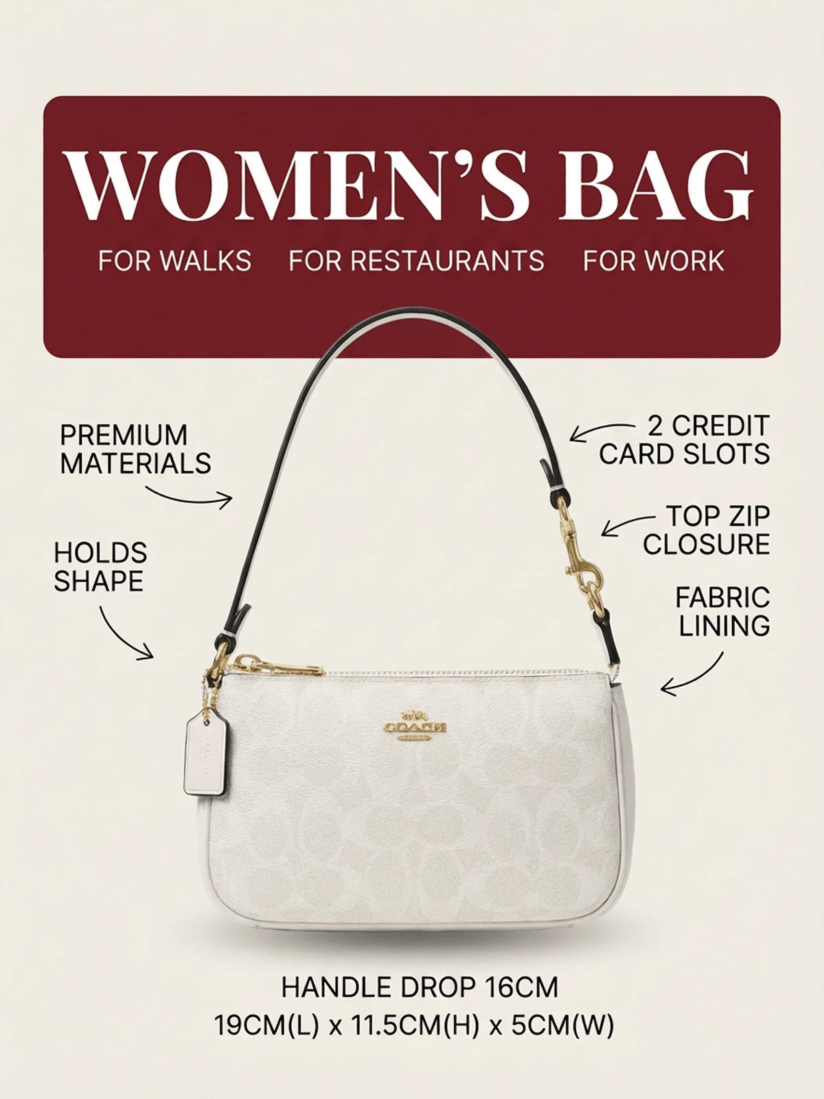Coach Nolita 19 Wristlet Bag