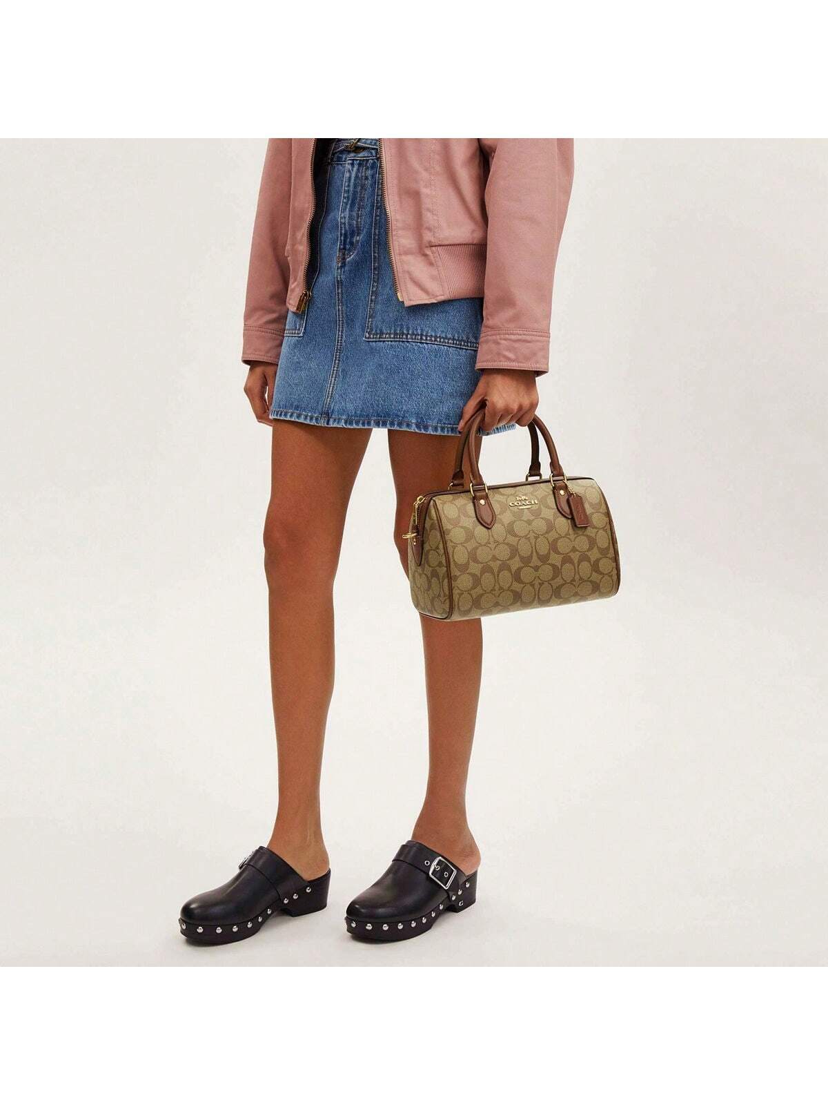 Coach Rowan Satchel PVC Handbag