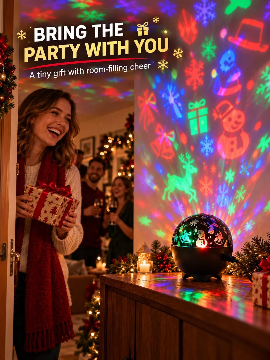 RGB Christmas Projector Light Decoration