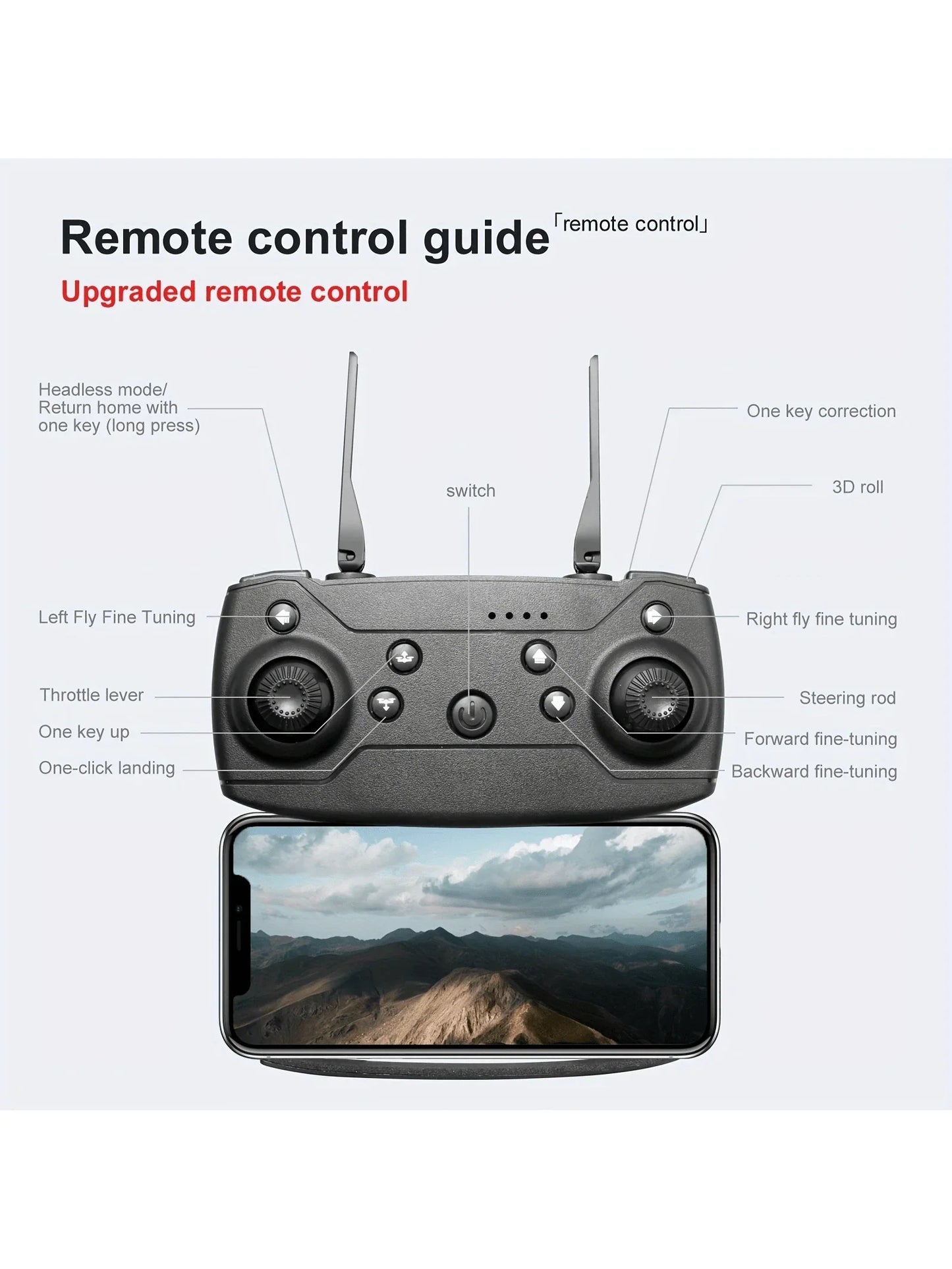 E99 Foldable Obstacle Avoidance Drone