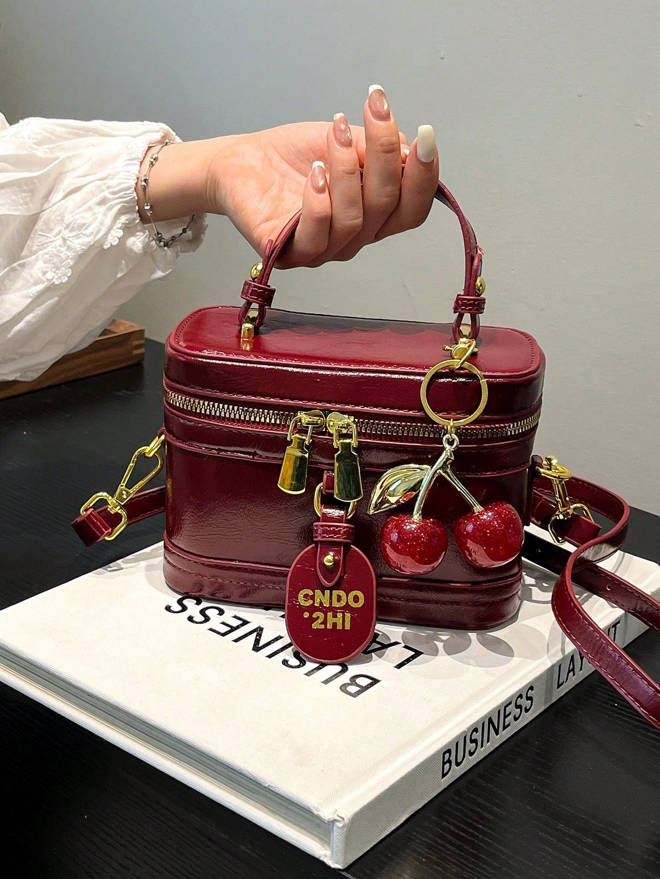 Elegant PU Leather Square Bag