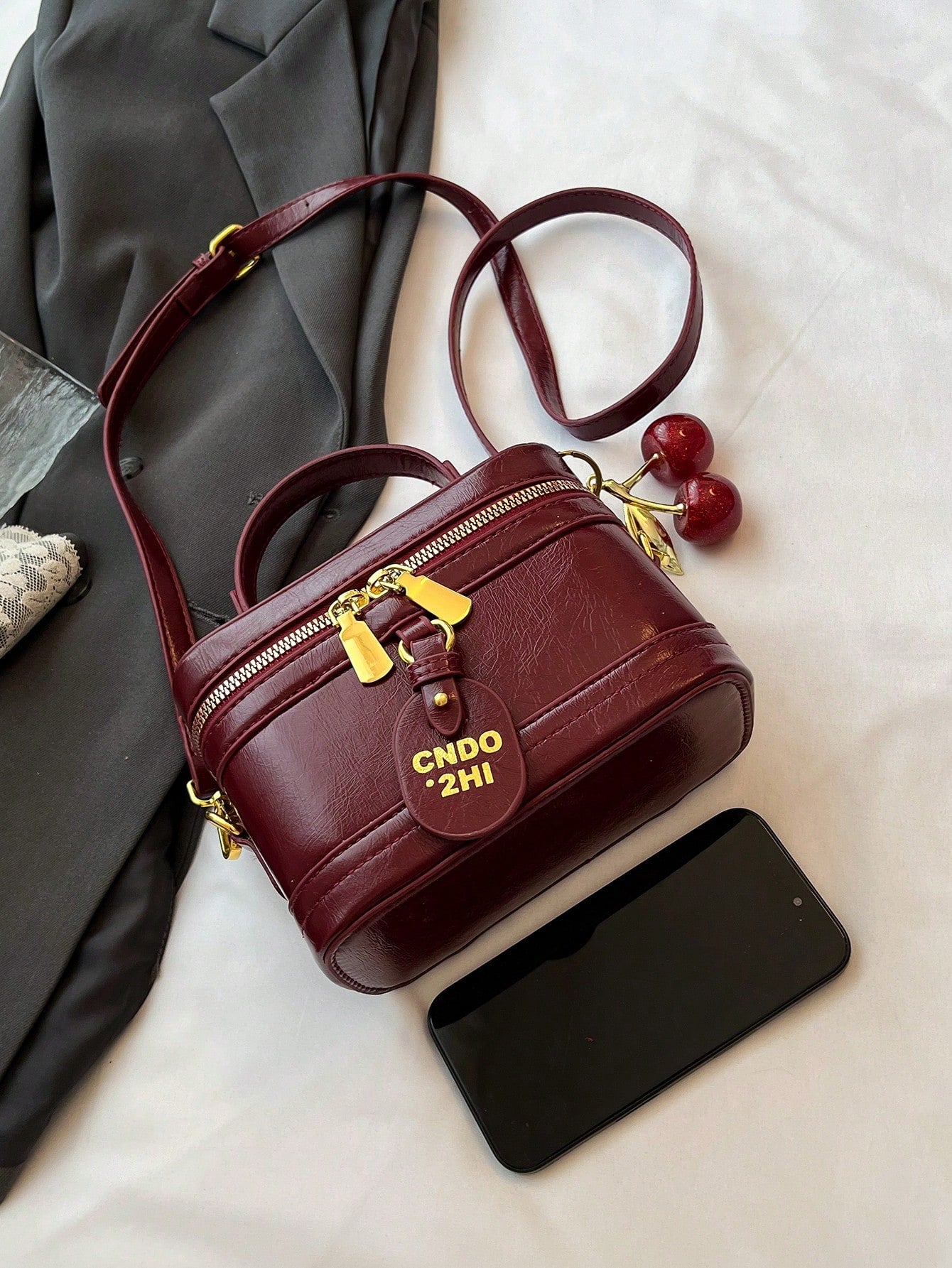 Elegant PU Leather Square Bag