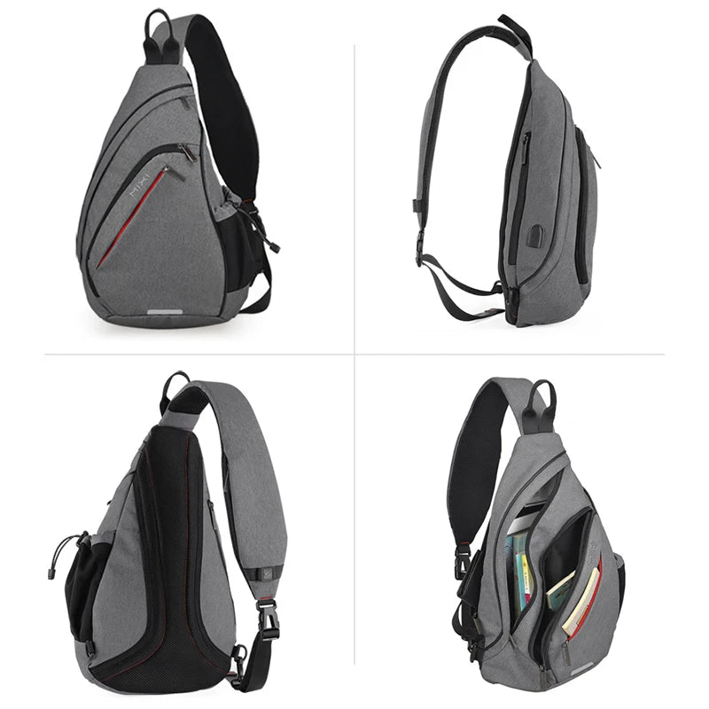 Mixi Unisex Sling Shoulder Backpack