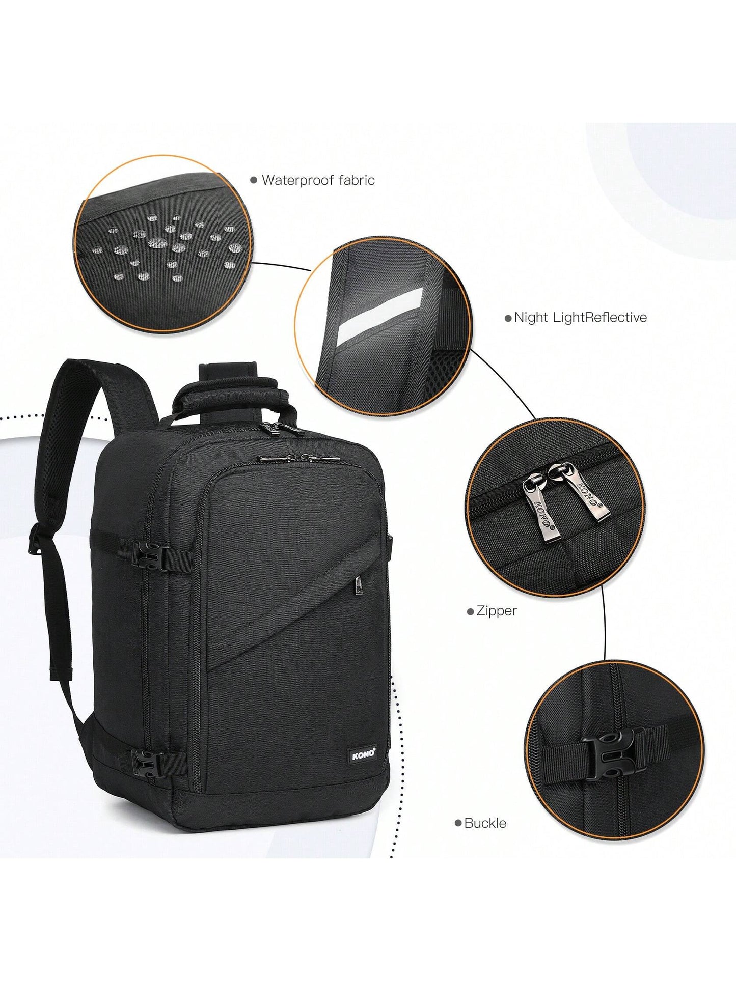 KONO 20L Lightweight Cabin Backpack