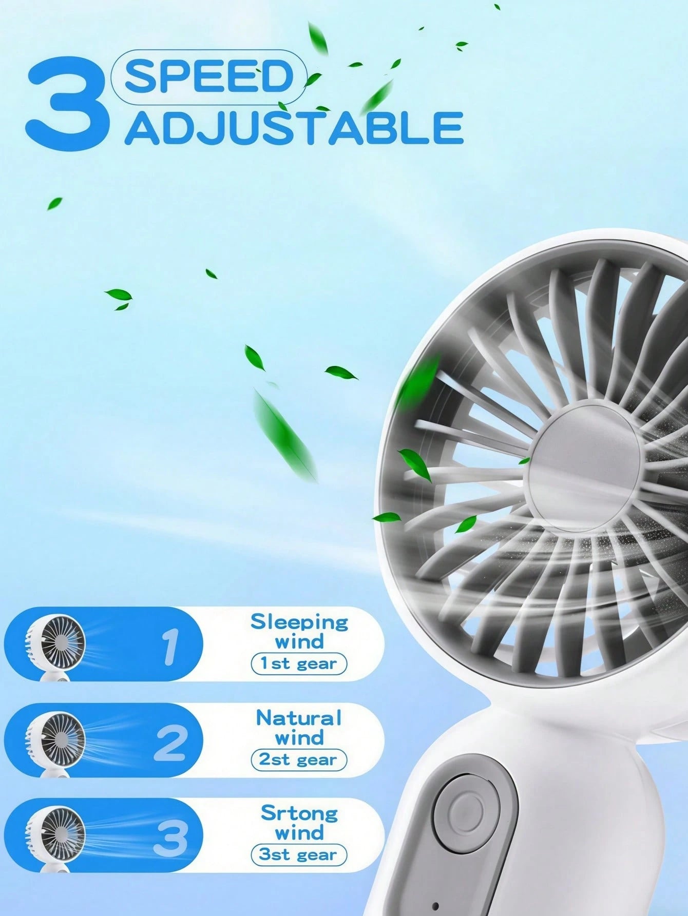 LMMAKE Portable Mini Handheld Fan