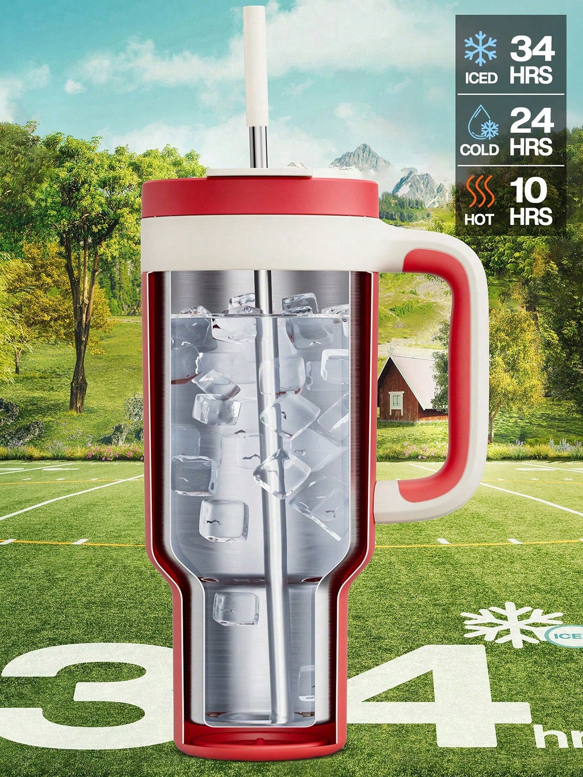 Meoky 40oz Insulated Travel Tumbler