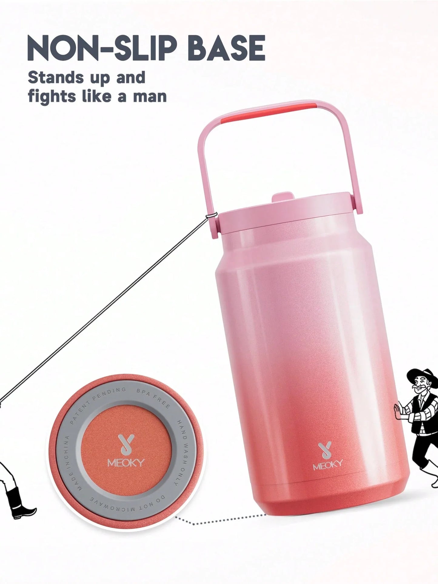 Meoky 40oz Insulated Travel Tumbler