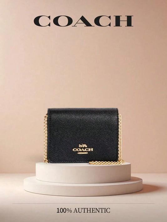 Coach Signature Chain Wallet Crossbody