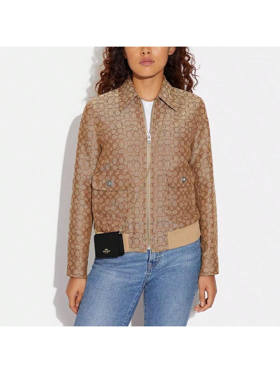 Coach Signature Chain Wallet Crossbody