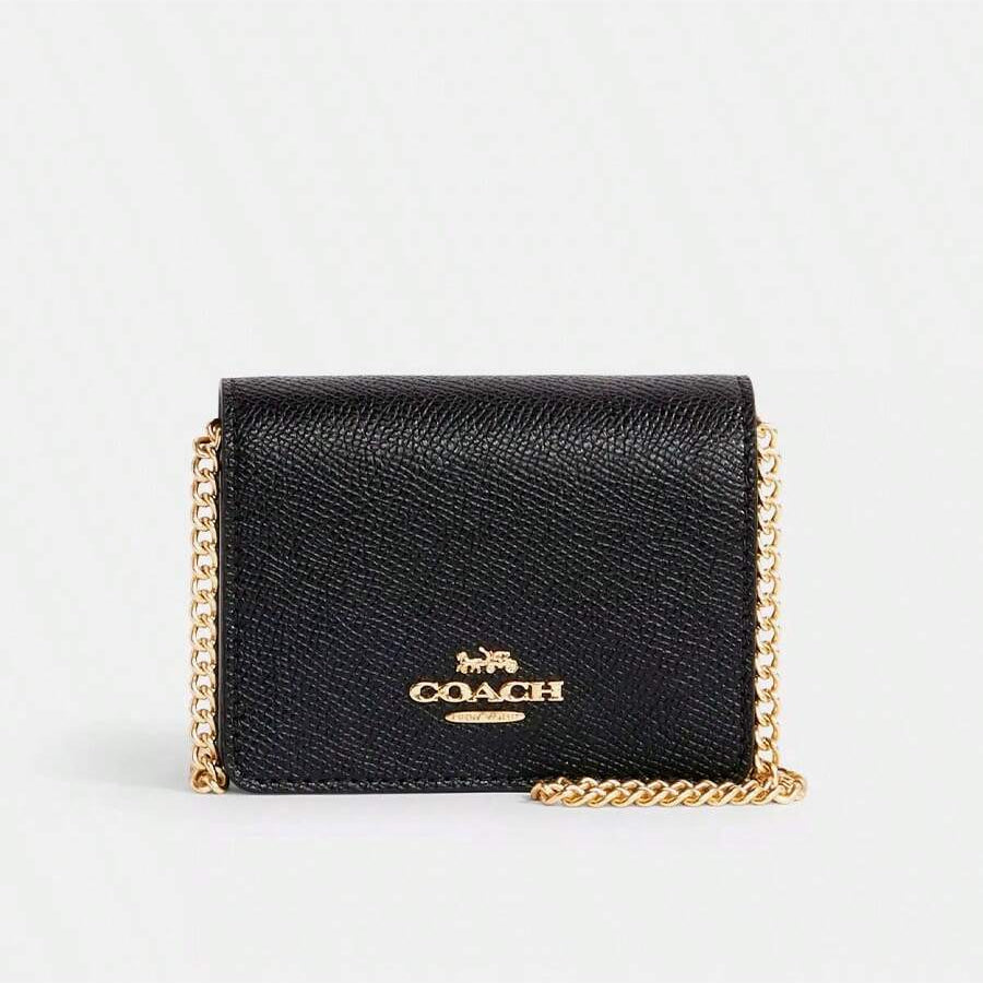 Coach Signature Chain Wallet Crossbody