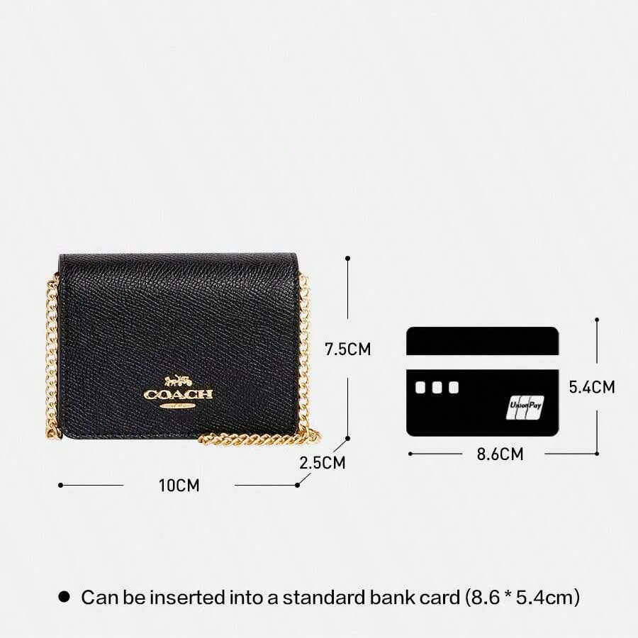 Coach Signature Chain Wallet Crossbody