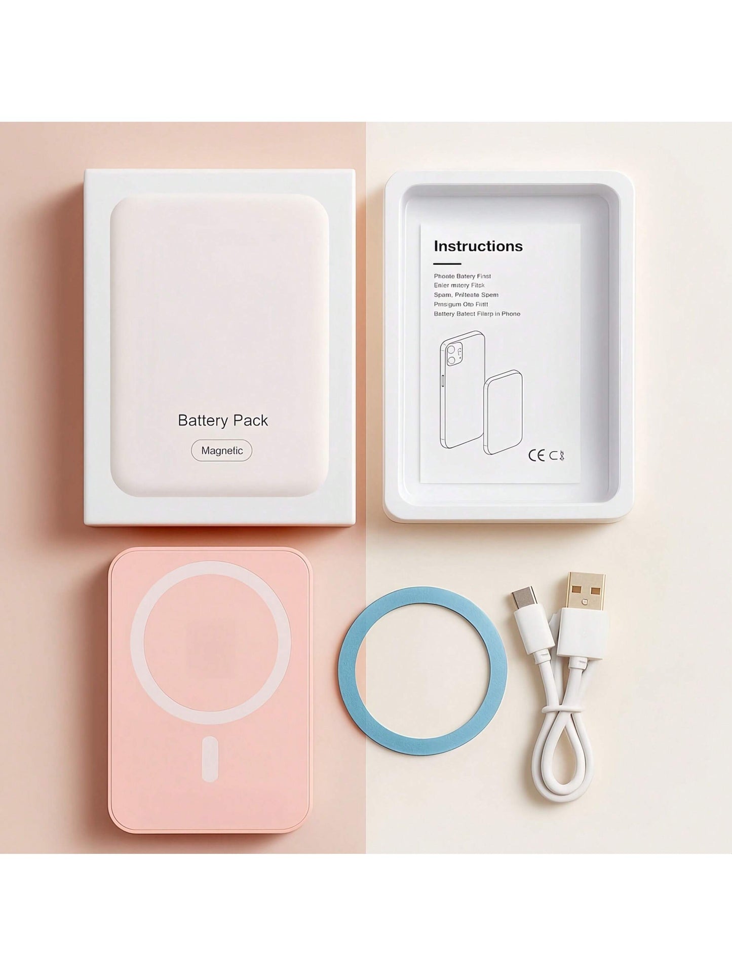 Multicolor Magnetic Power Bank 5000mAh