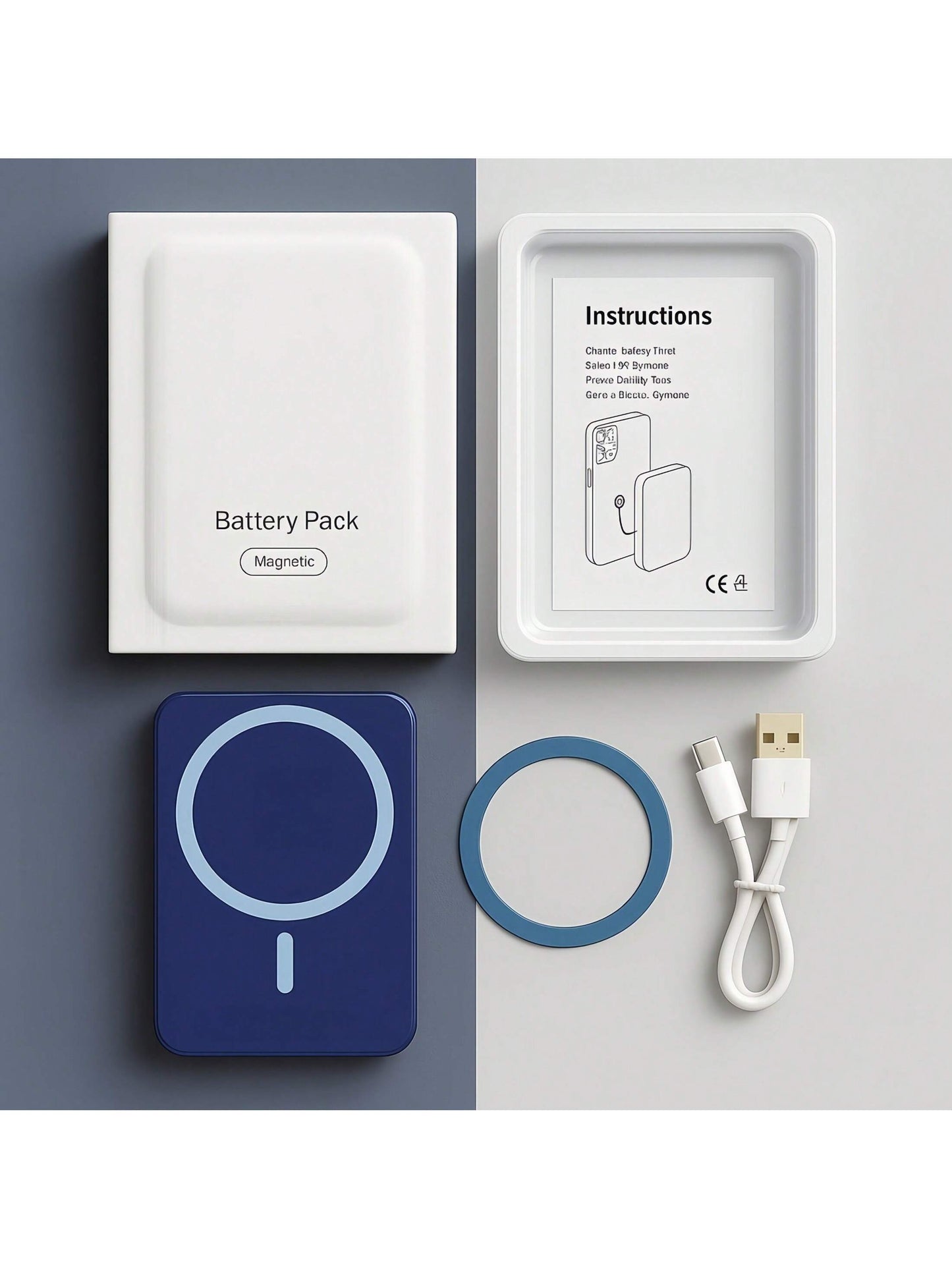 Multicolor Magnetic Power Bank 5000mAh