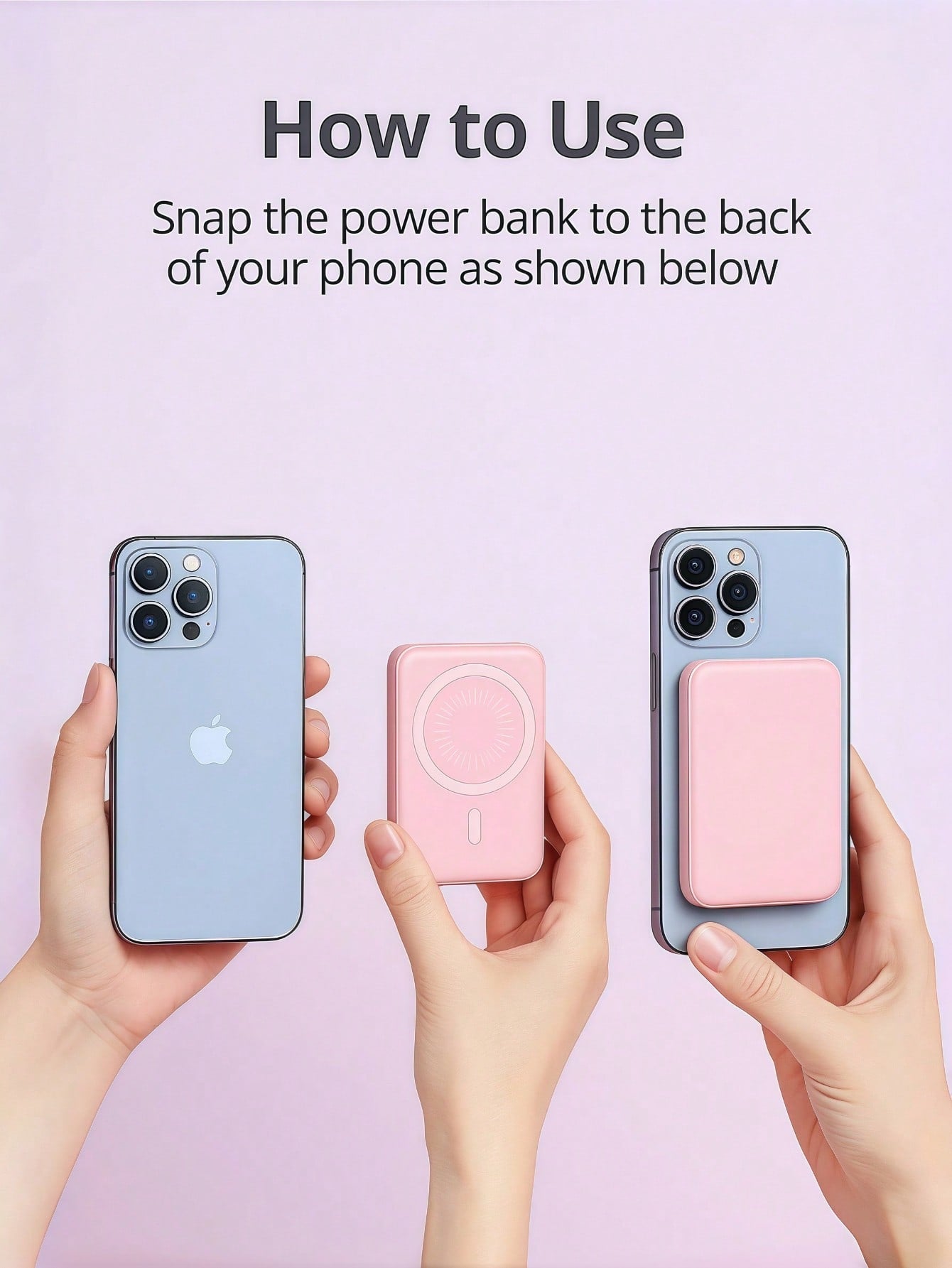 Multicolor Magnetic Power Bank 5000mAh