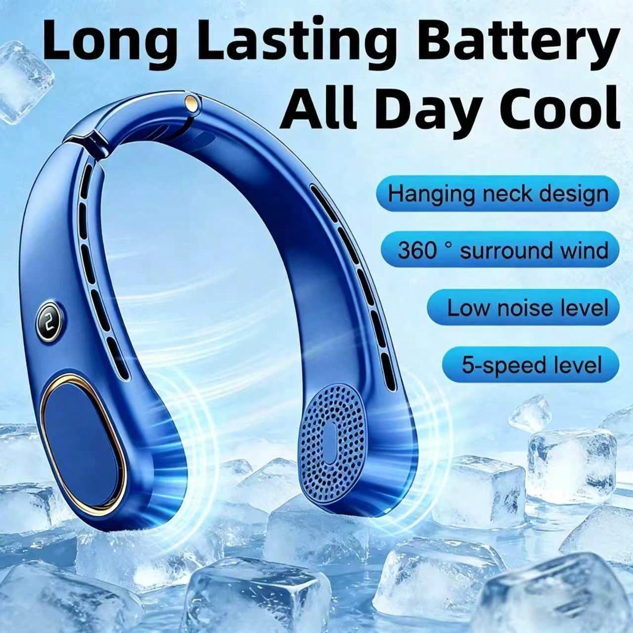 Portable Bladeless Rechargeable Neck Fan