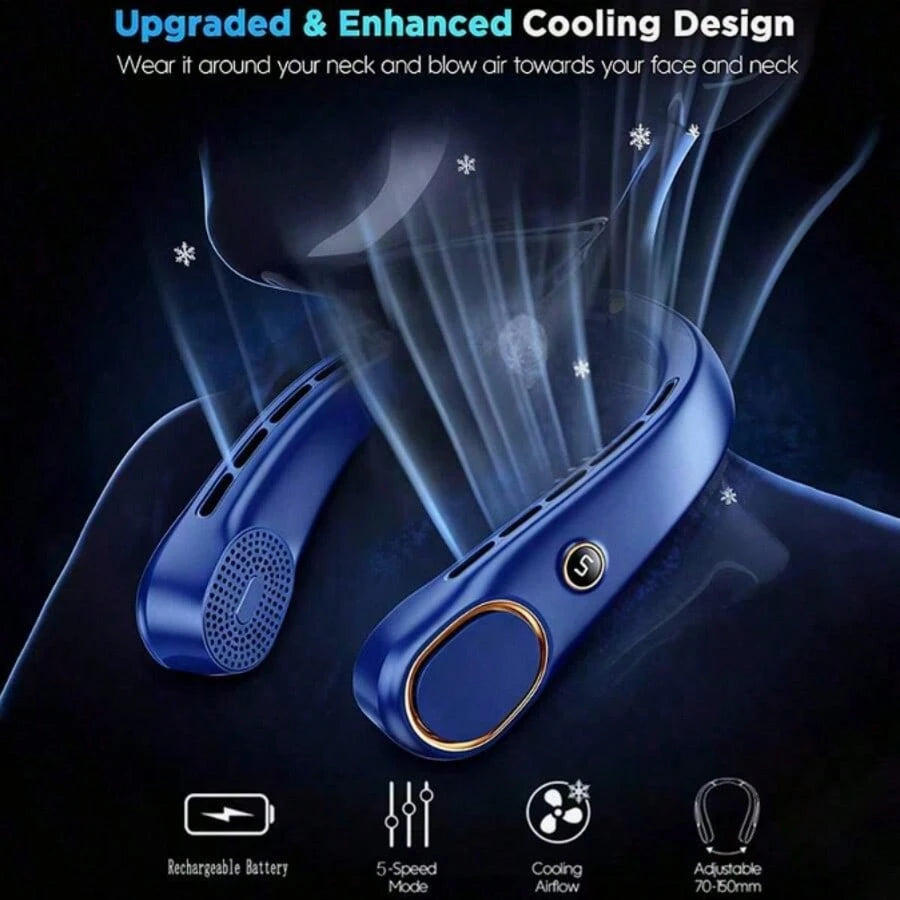 Portable Bladeless Rechargeable Neck Fan