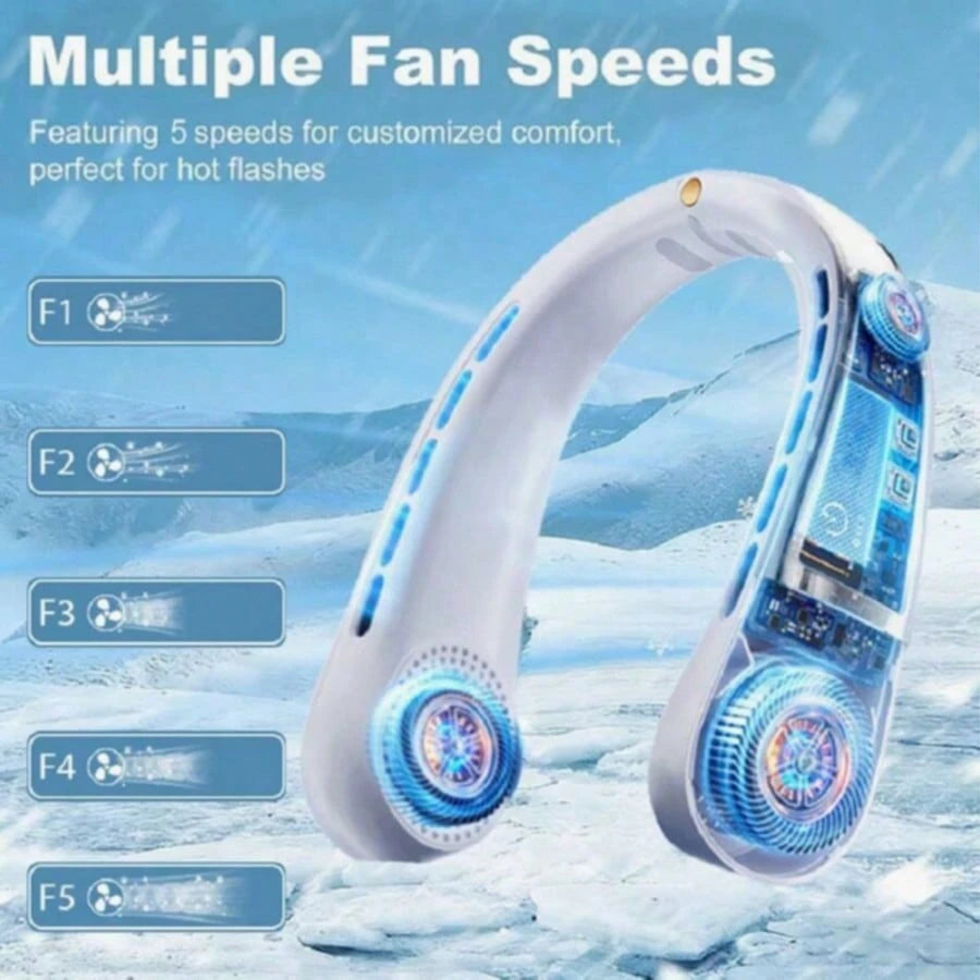 Portable Bladeless Rechargeable Neck Fan