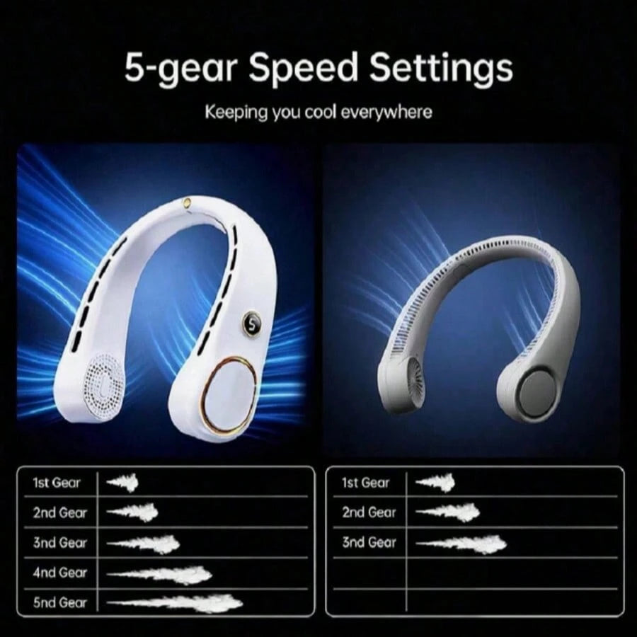 Portable Bladeless Rechargeable Neck Fan