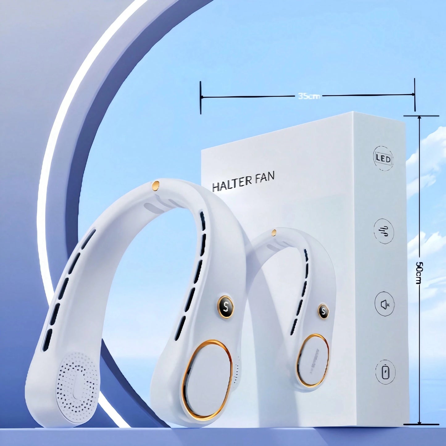 Portable Bladeless Rechargeable Neck Fan