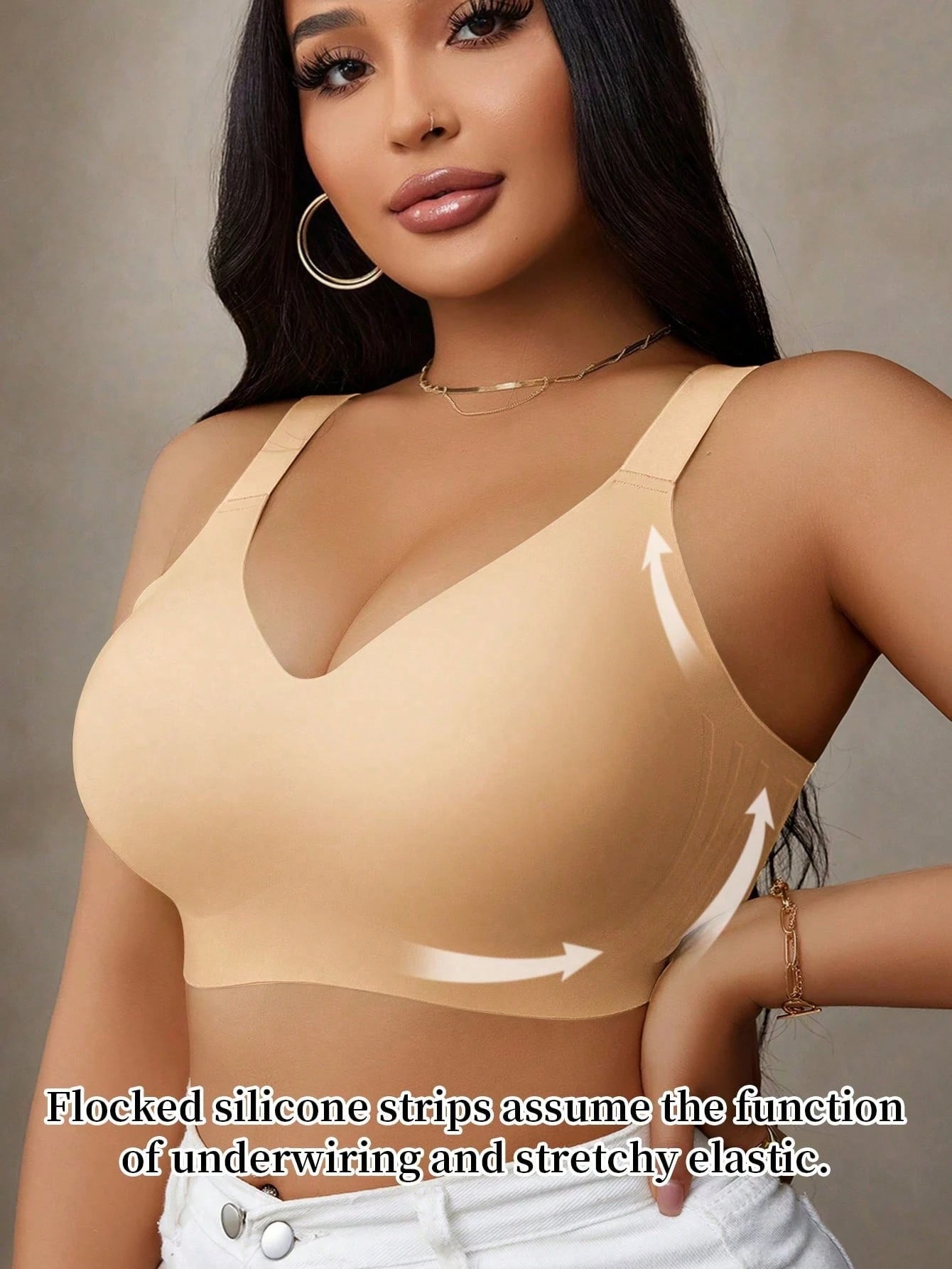 Plus Size Seamless Push-Up Bra