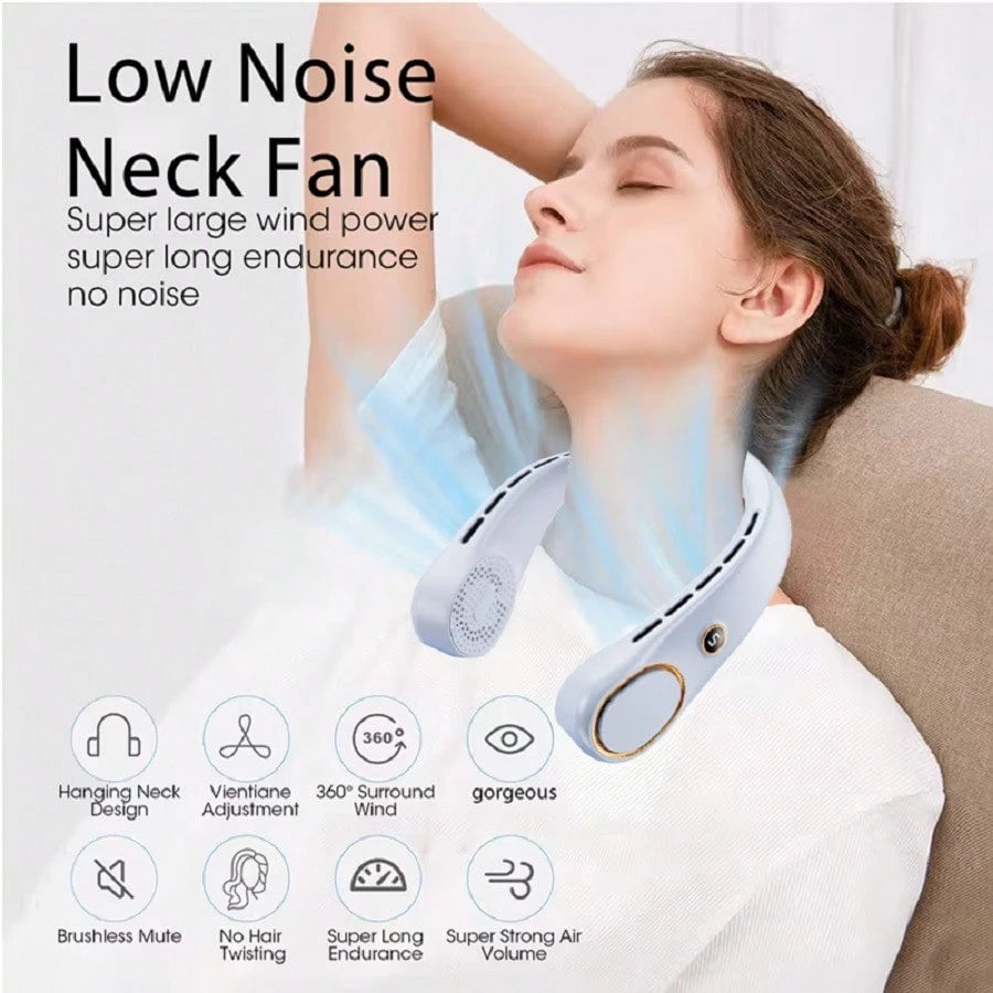 Portable Bladeless Rechargeable Neck Fan