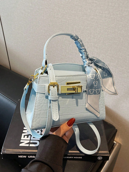 Luxury Crocodile Embossed Handbag Women