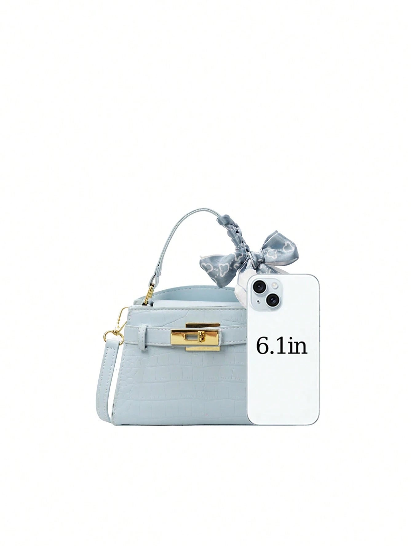 Luxury Crocodile Embossed Handbag Women