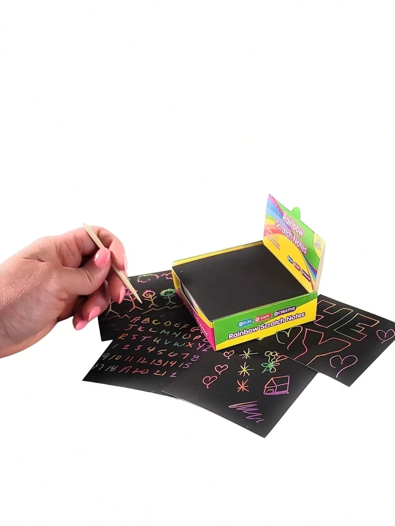 Rainbow Scratch Notes Kids Set