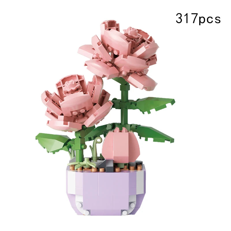 Flower Building Blocks DIY Set