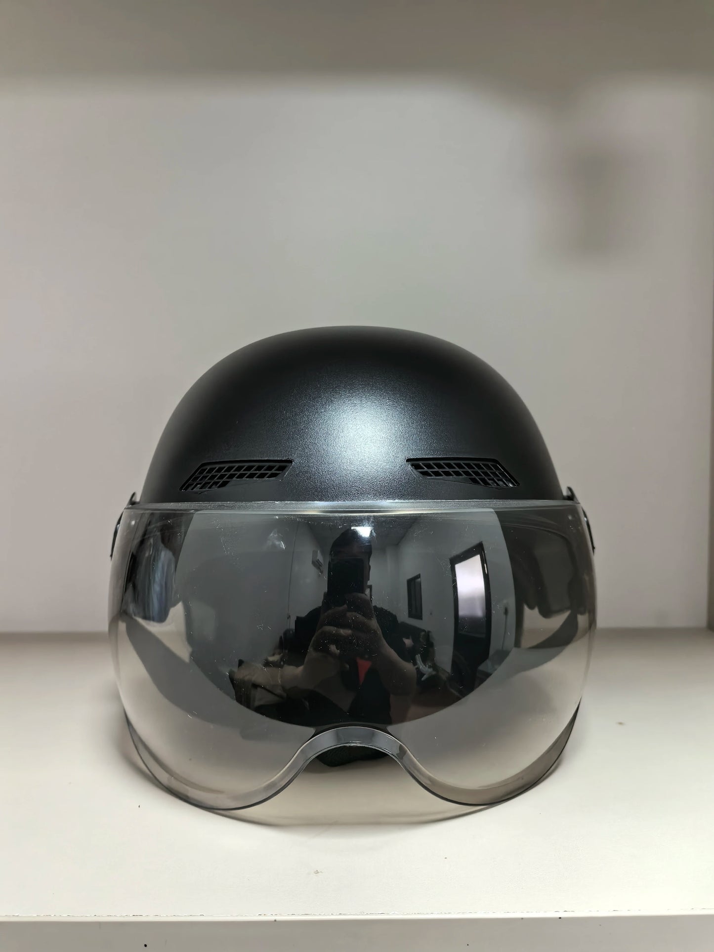 Vintage Open-Face Motorcycle Helmet