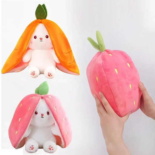 Strawberry Carrot Rabbit Plush Toy