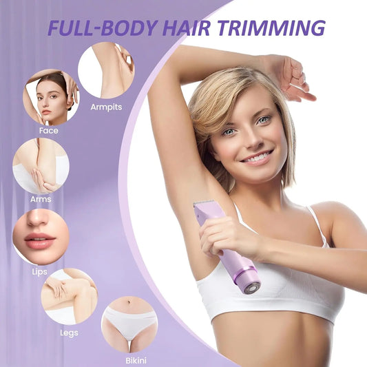 2-In-1 Waterproof Women Electric Shaver