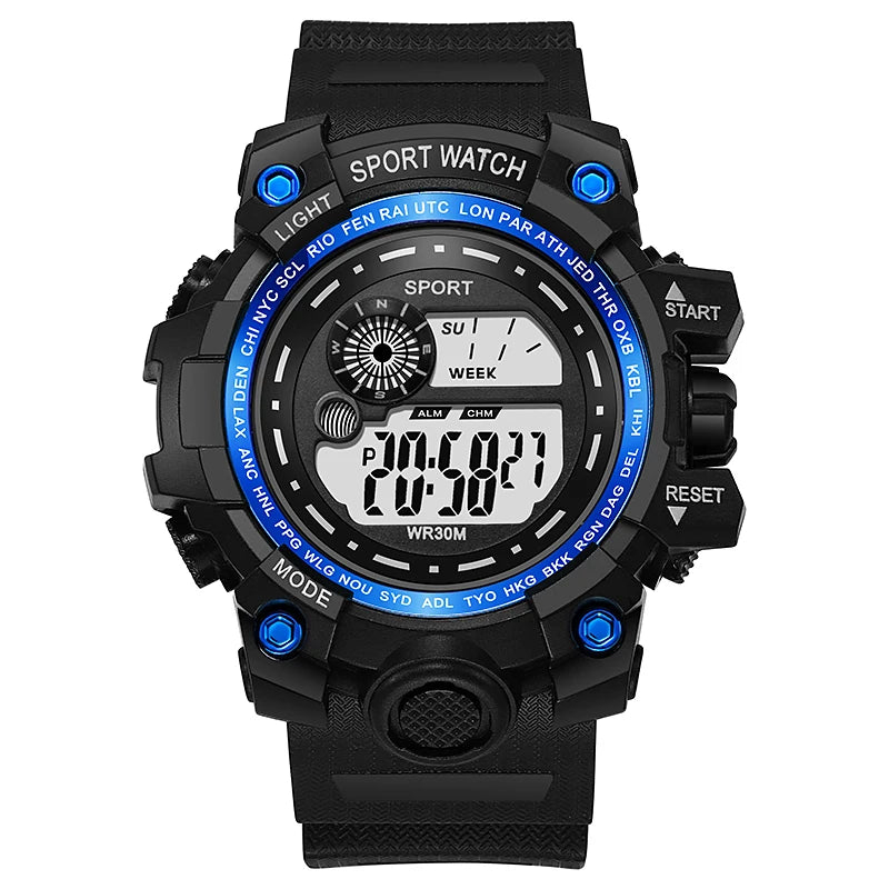 YIKAZE Men’s LED Digital Watch