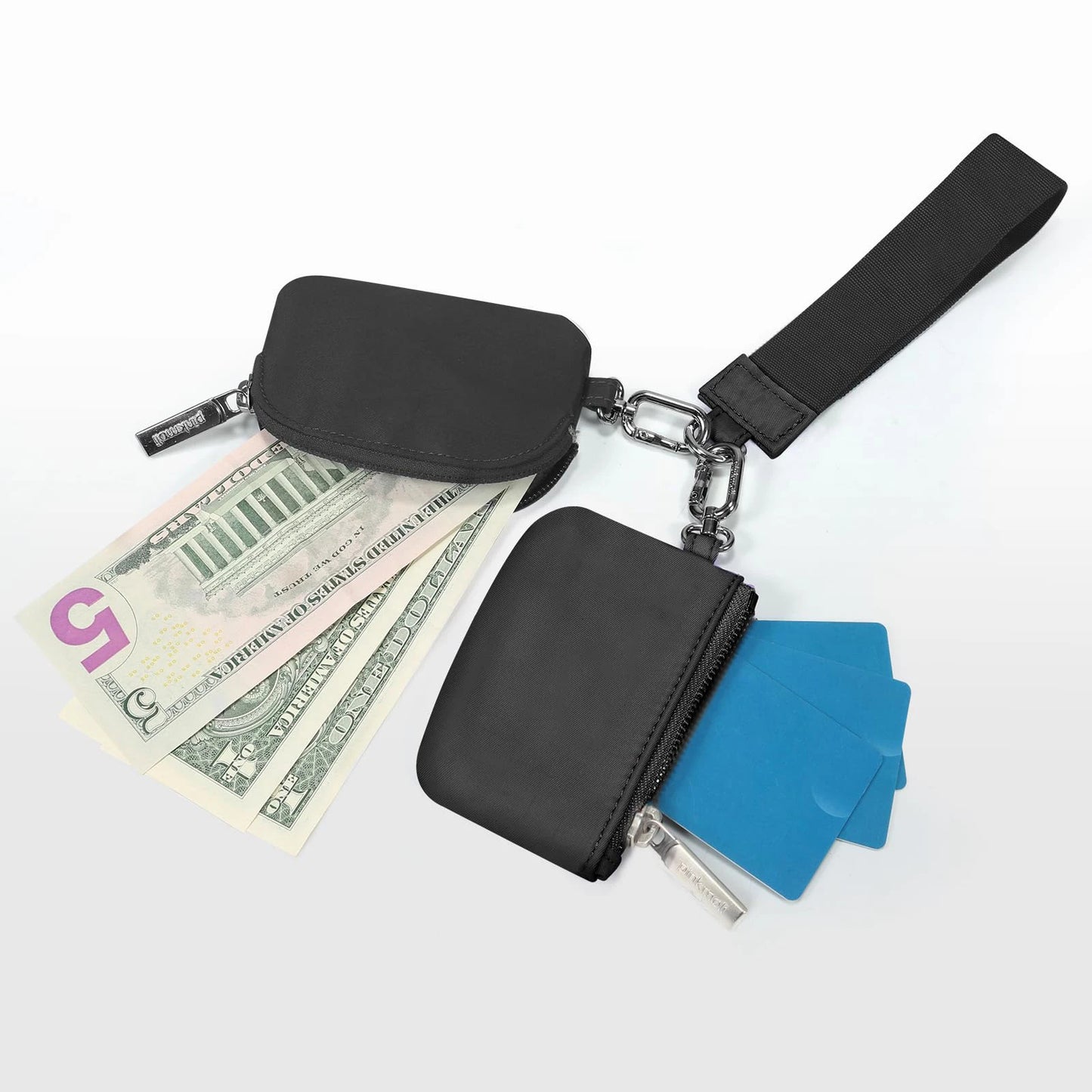 Mini Zip Keychain Wallet Wristlet