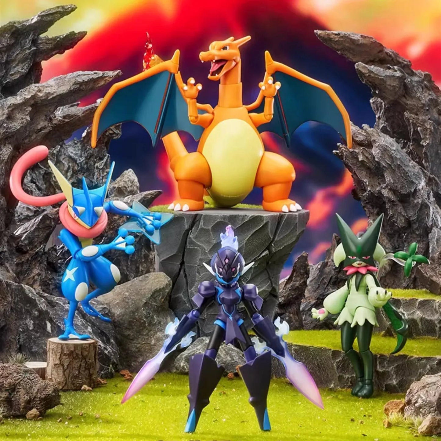 Pokemon Pikachu Charizard Greninja Blocks