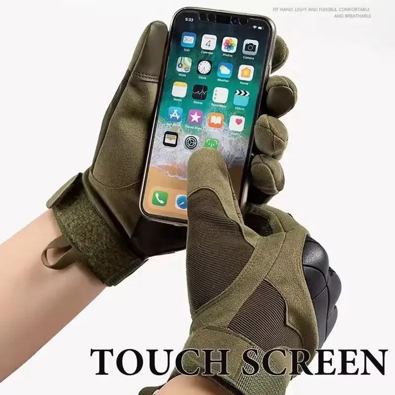 Touchscreen Full Finger Moto Gloves