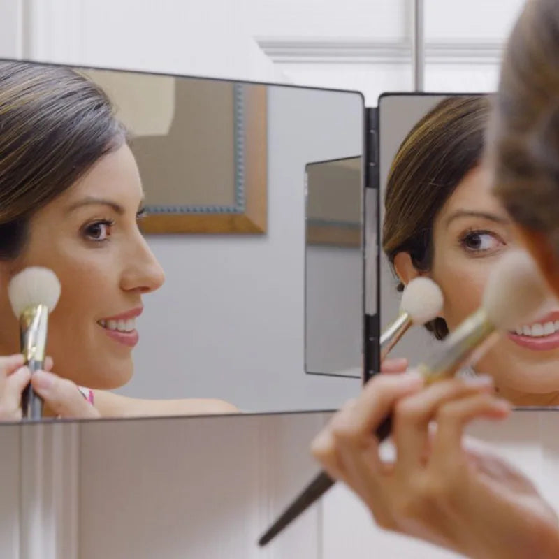 LED Trifold Self-Haircut Mirror