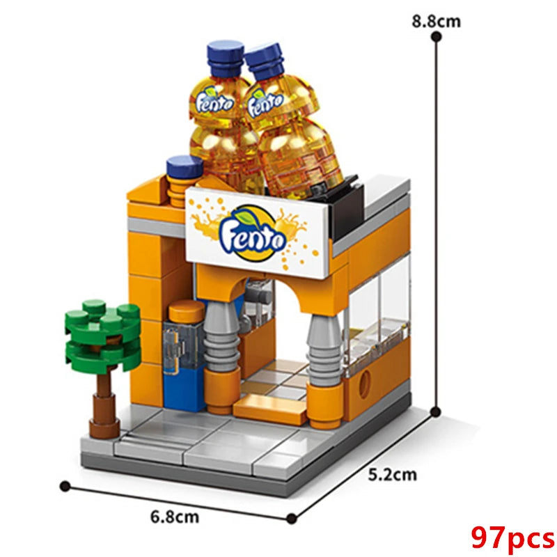 DIY Coffee Shop Building Blocks