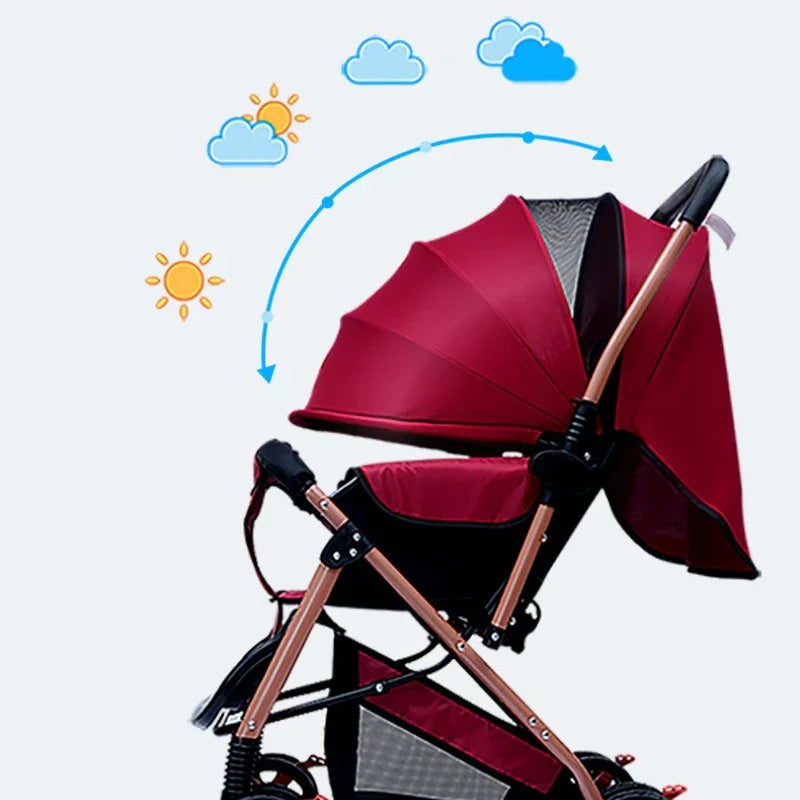 Lightweight Foldable Baby Stroller