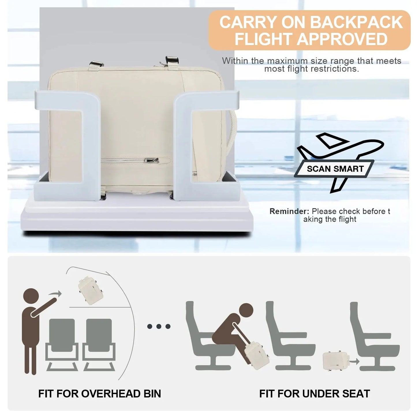 Likros Expandable Travel Laptop Backpack