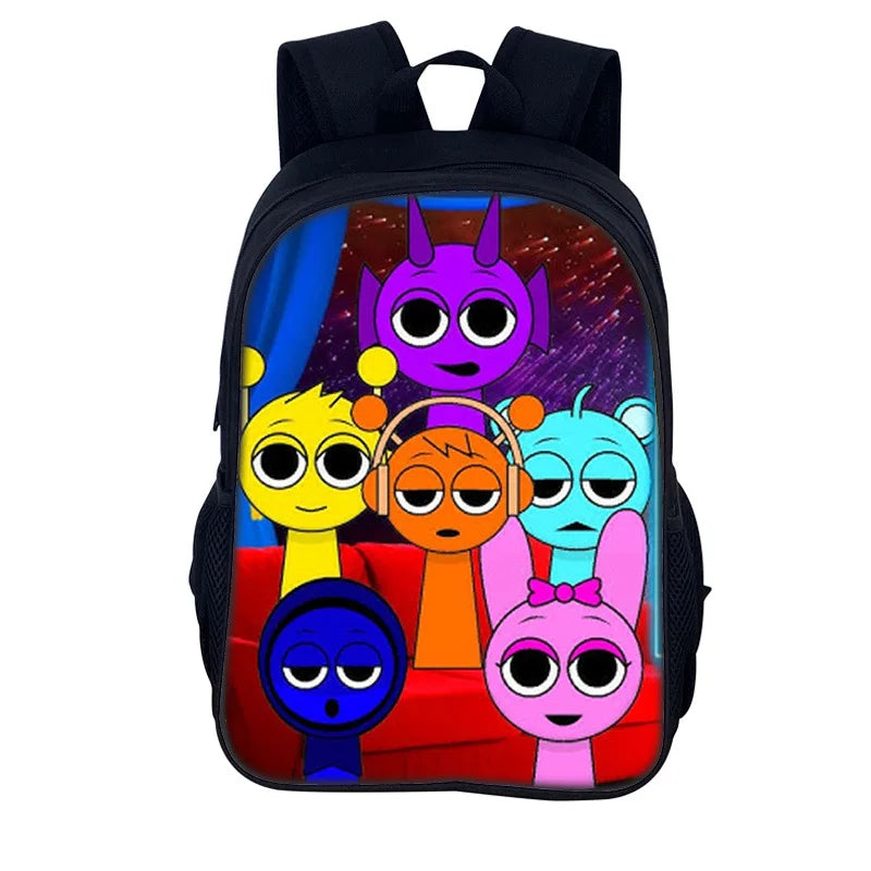 Sprunki Incredibox Student School Backpack