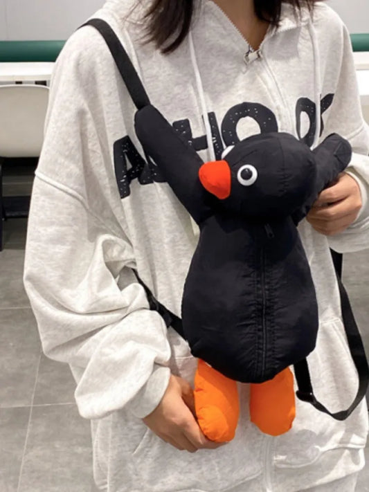 Cute Cartoon Penguin Plush Backpack