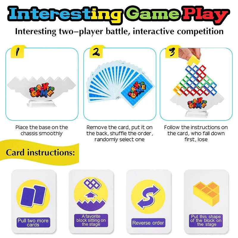 Balance Stacking Tower Block Game