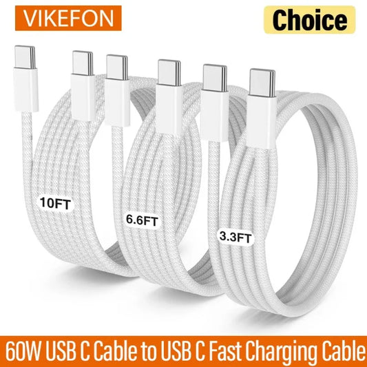VIKEFON 60W USB C Cable