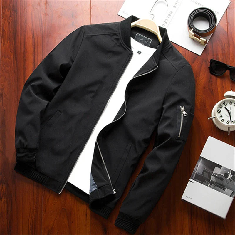 Men’s Slim Bomber Windbreaker Jacket