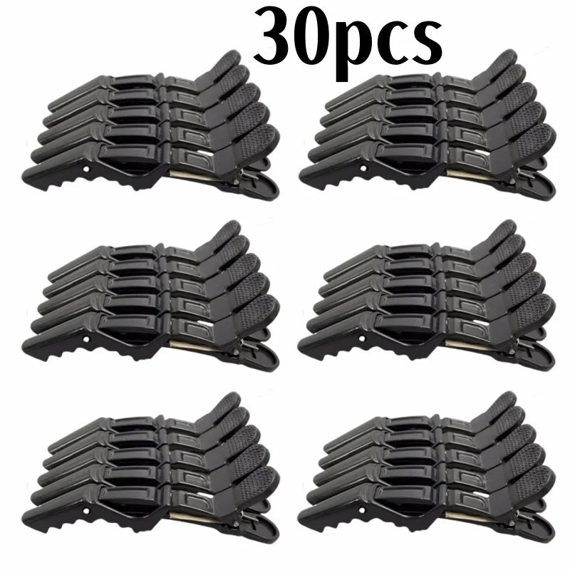 5-30pcs Alligator Hair Clip Plastic Nonslip Hairpin Black Pink Durable Hair Clamp Hairdressing Styling Accessories for Woman Man