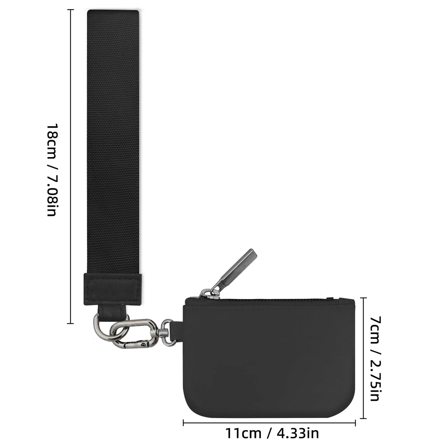 Mini Zip Keychain Wallet Wristlet