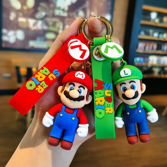Super Mario Keychain Figure Set