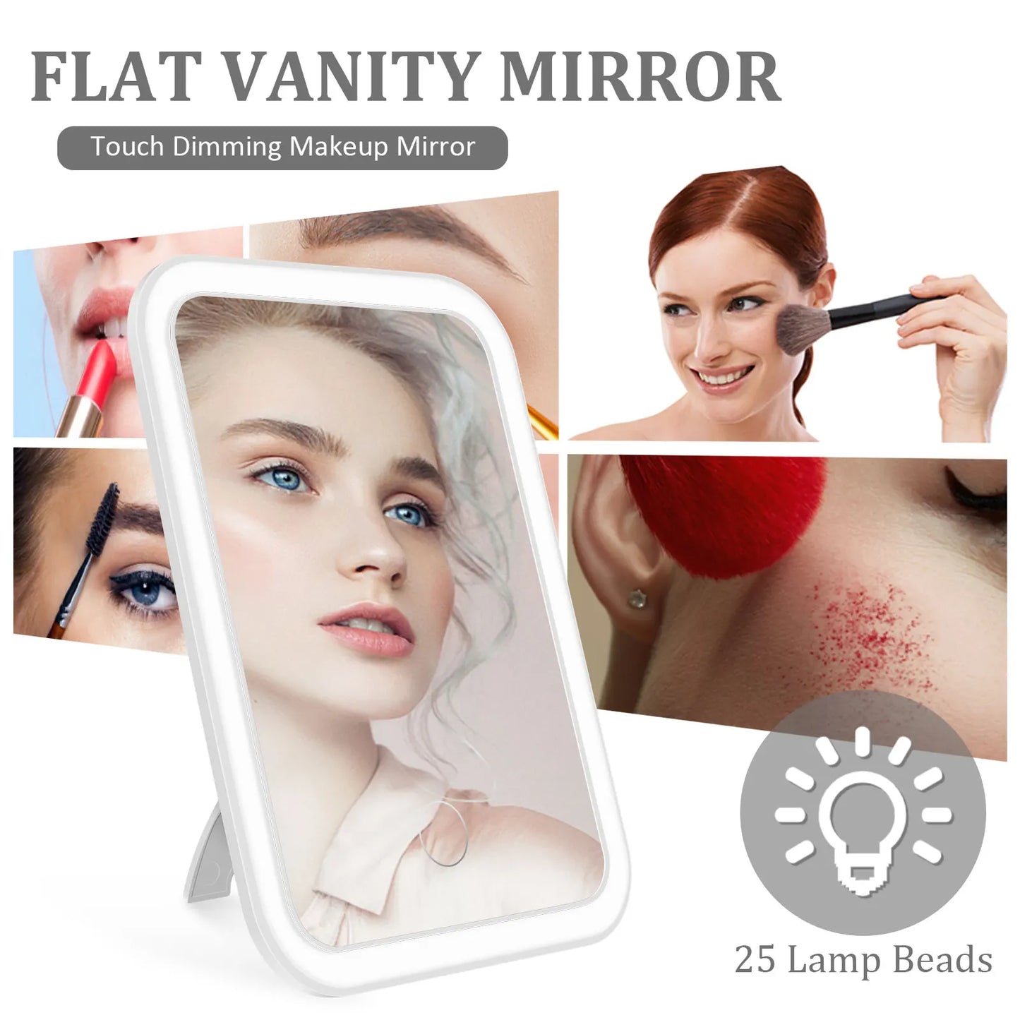Dimmable LED Lighted Makeup Mirror